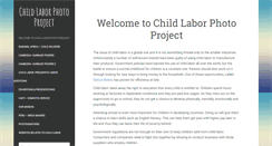 Desktop Screenshot of childlaborphotoproject.org